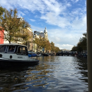 Water is everywhere in Holland. A boat ride down the canals of Amsterdam is inevitable. 